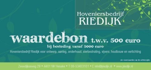 Waardebon-Riedijkmethoofdletter